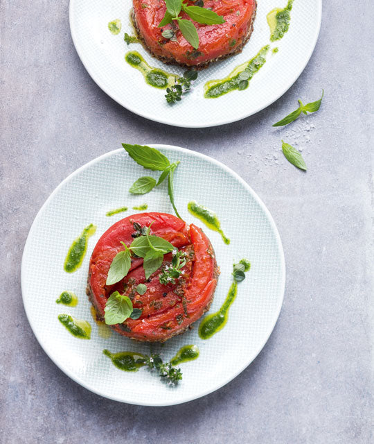 Tarte Tatin von Eiertomaten