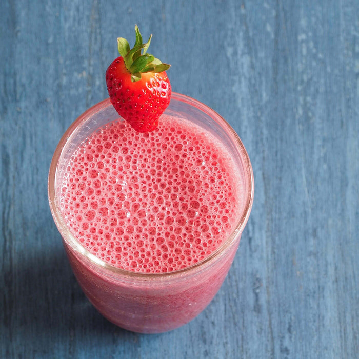 Erdbeer-Cassis-Shake