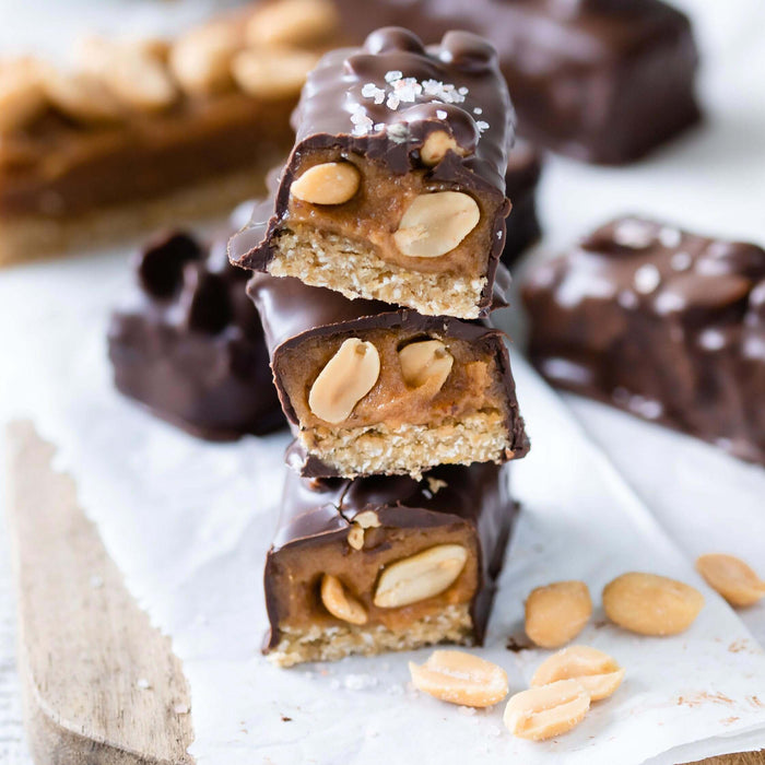 Schoko-Erdnuss-Bars
