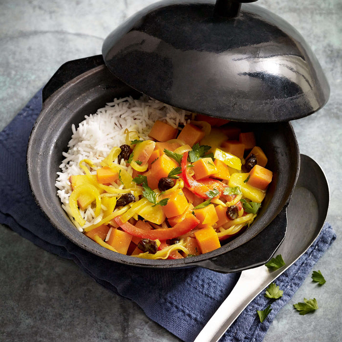 Süßkartoffel-Curry mit Basmatireis