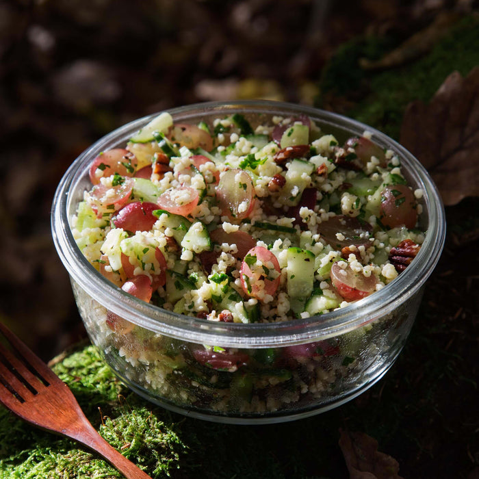 Hirsesalat mit Sellerie und Trauben