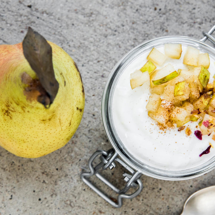 Budwig Creme mit Birne und Ingwer