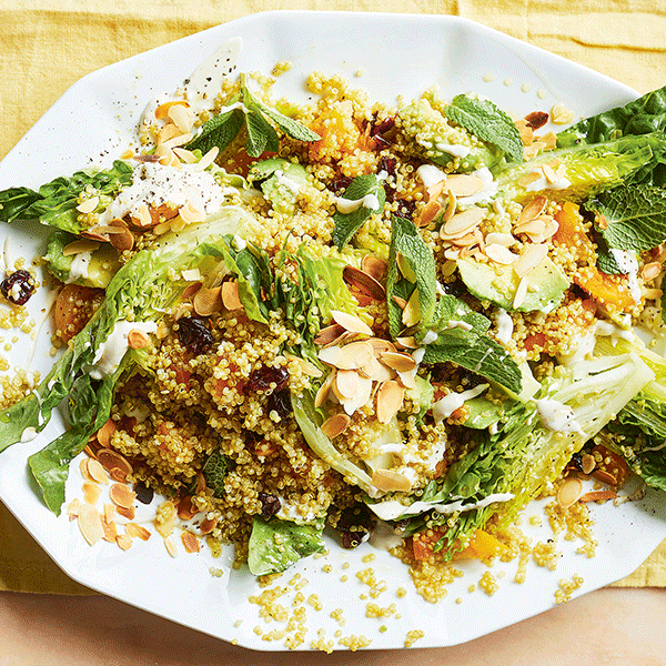 Goldgelber Quinoasalat