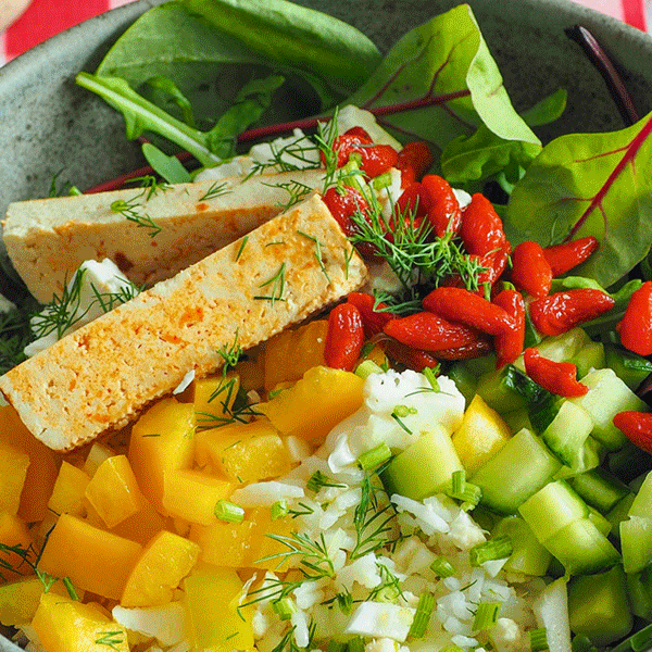 Blumenkohl-Reissalat-Bowl
