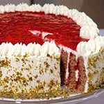 Buchweizen-Preiselbeer-Torte