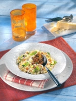 Risotto mit Pesto Rosso und Zucchini