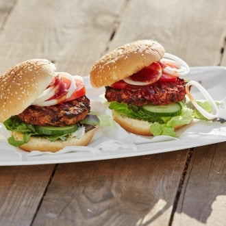 Süßkartoffel-Bohnen-Burger