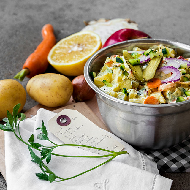 Cremiger Kartoffelsalat mit Budwig Mayonnaise