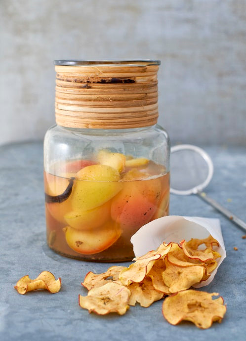 Eingekochte Apfelspalten