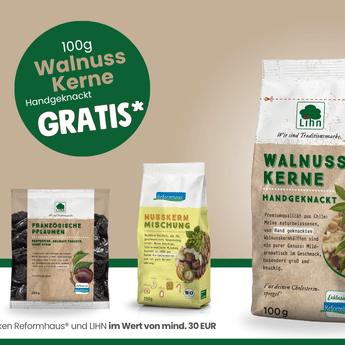 Handgeknackte Walnusskerne (100 g) von Lihn geschenkt