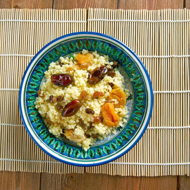 Frucht-Couscous mit Orangencreme