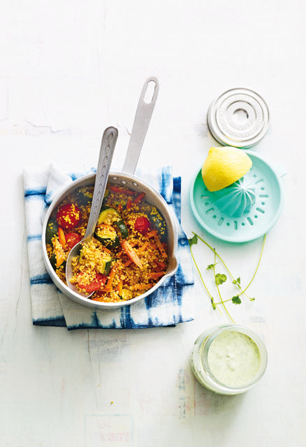 Gemüse-Couscous mit Mojoghurt