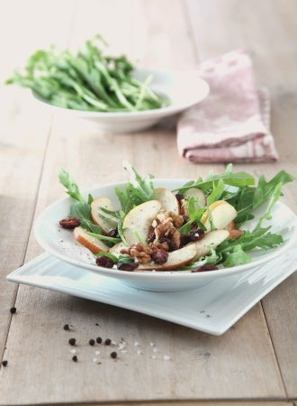 Birnen-Nuss-Salat mit Cranberrys