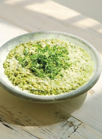 Brennnessel-Bärlauch-Risotto