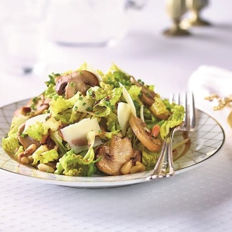 Champignon-Blattsalat