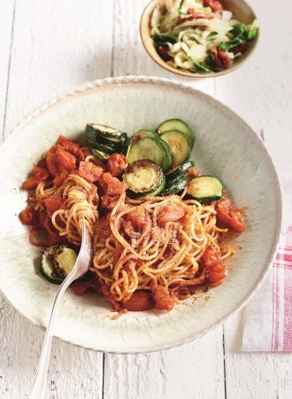 Gebratene Spaghetti