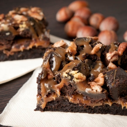Ingwer-Haselnuss-Brownies