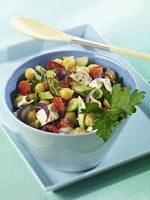 Kichererbsensalat mit Feta