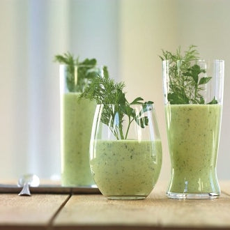 Kräuter-Buttermilch mit Leinöl