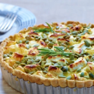 Kürbis-Quiche