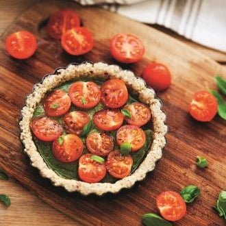 Mandel-Zucchini-Tartelettes mit Tomaten