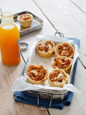 Cashew-Mini-Tartes mit Ingwer