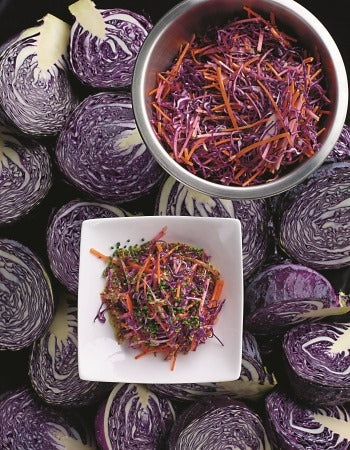 Rotkohl-Apfel-Rohkost