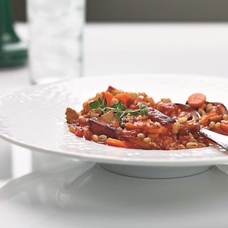 Seitan-Gersten-Eintopf