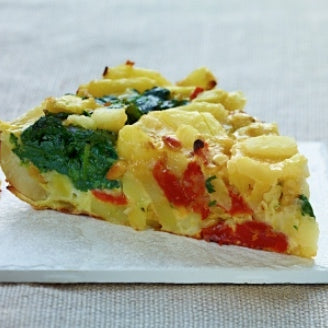 Spinat-Tortilla