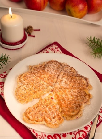 Saftige Apfel-Haselnuss-Waffeln