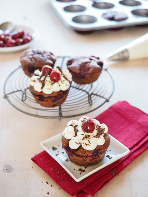 Schwarzwälder-Kirsch-Muffins