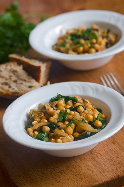 Süss-saures Fenchelgemüse mit Kichererbsen