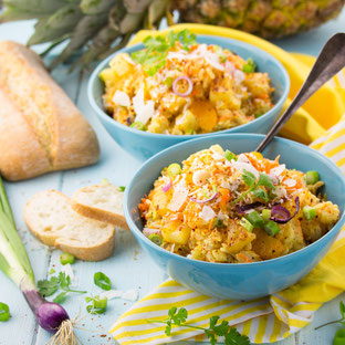 Herzhafter Curry-Reis-Salat