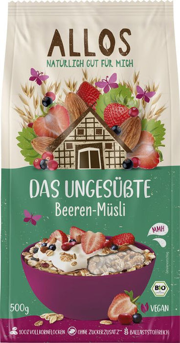 Allos - Das Ungesüßte Beeren-Müsli, 500g