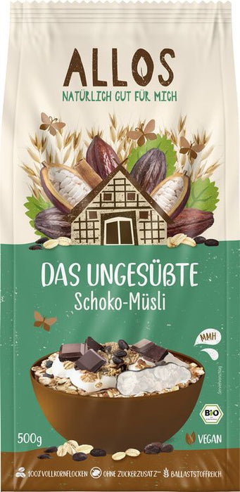 Allos - Das Ungesüßte Schoko-Müsli bio 500g