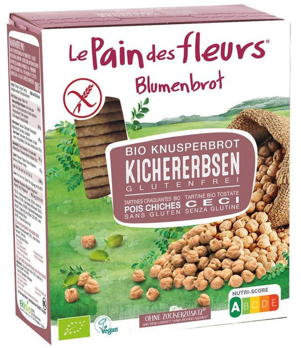 Blumenbrot - Knusprige Bio Kichererbsen Schnitten 150g
