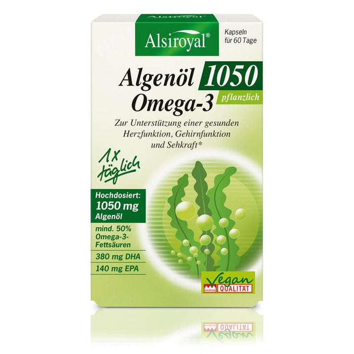 Alsiroyal - Algenöl 1050 Omega-3 Kapseln, 60 Kaps.