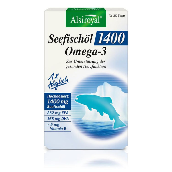 Alsiroyal - Seefischöl 1400 Omega-3 Kapseln, 30 Kaps.