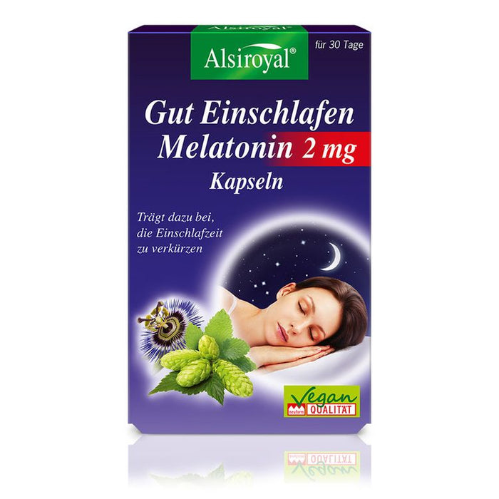 Alsiroyal - Gut einschlafen Melatonin 2mg vegan 30 Stk