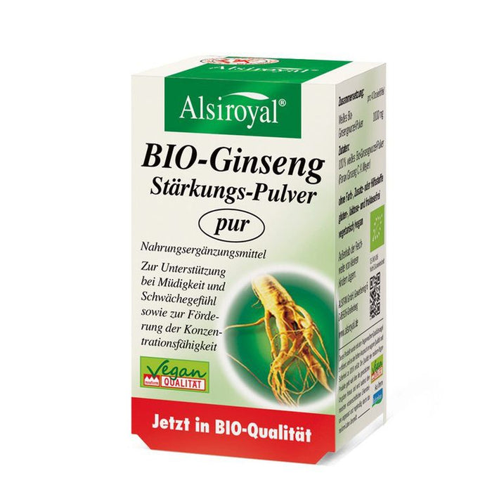 Alsiroyal - Ginseng Stärkungspulver pur bio 30g