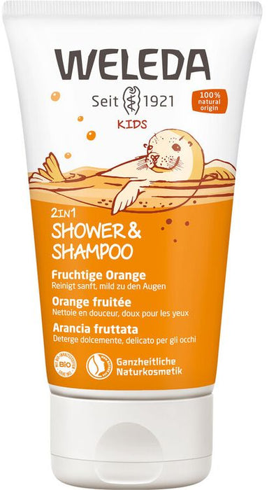 Weleda - Kids 2in1 Shower & Shampoo Fruchtige Orange 150ml