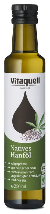 Vitaquell Hanf-Öl Bio nativ, kaltgepresst 250ml