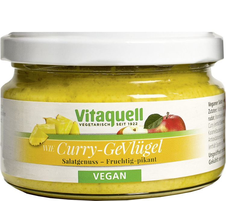 Vitaquell - Curry-Gevlügel-Salat, vegan 180g