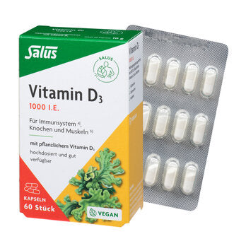 Salus - Vitamin D3 1000 vegan, 60 Kaps.