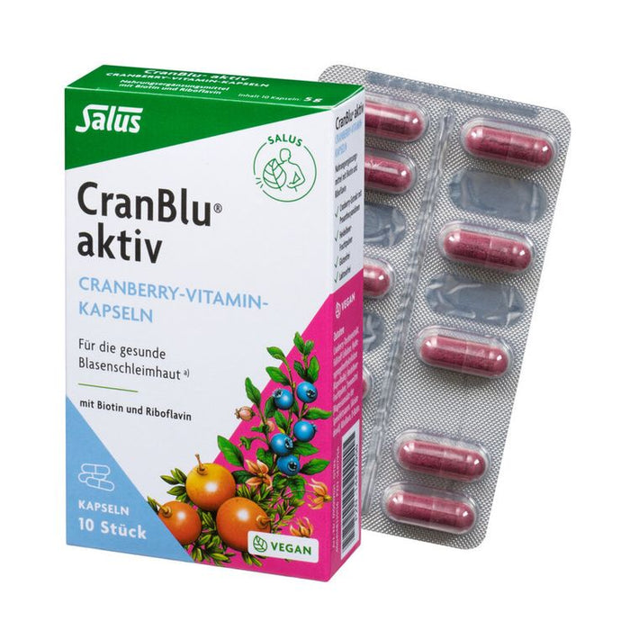 Salus - CranBlu® aktiv Cranberry-Vitamin-Kapseln 10 Kps