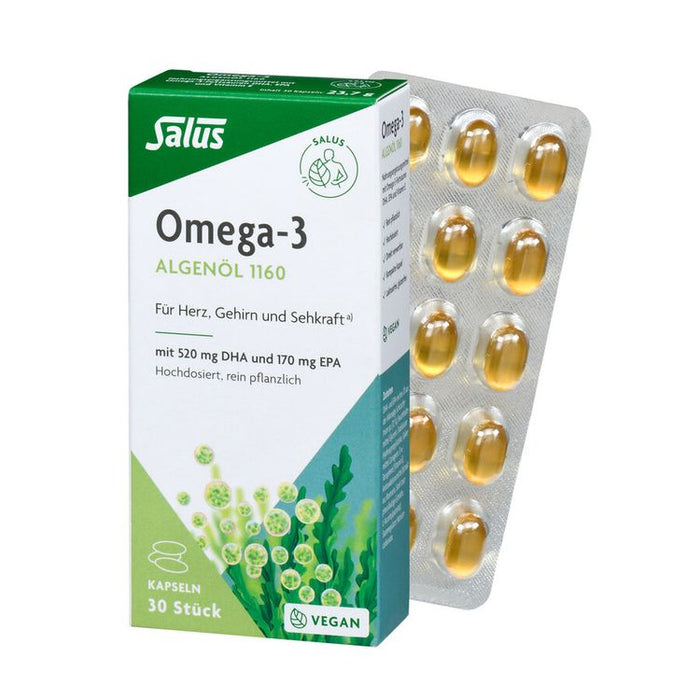 Salus - Omega-3 Algenöl 1160 30 Kps., 24g