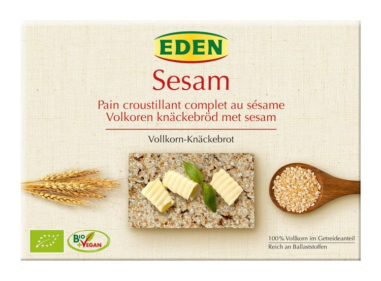 EDEN - Roggen Vollkorn Sesam-Knäcke bio 250g