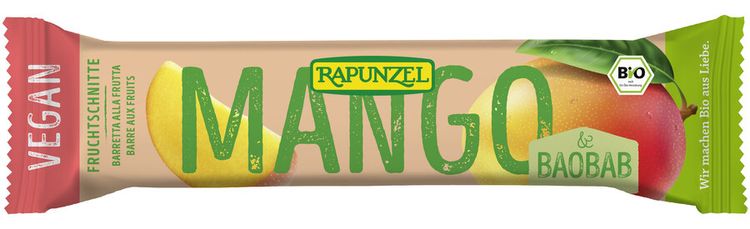 Rapunzel - Fruchtschnitte Mango-Baobab bio 40g