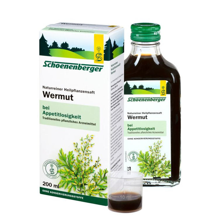 Schoenenberger® Wermut, Naturreiner Heilpflanzensaft bio 200ml