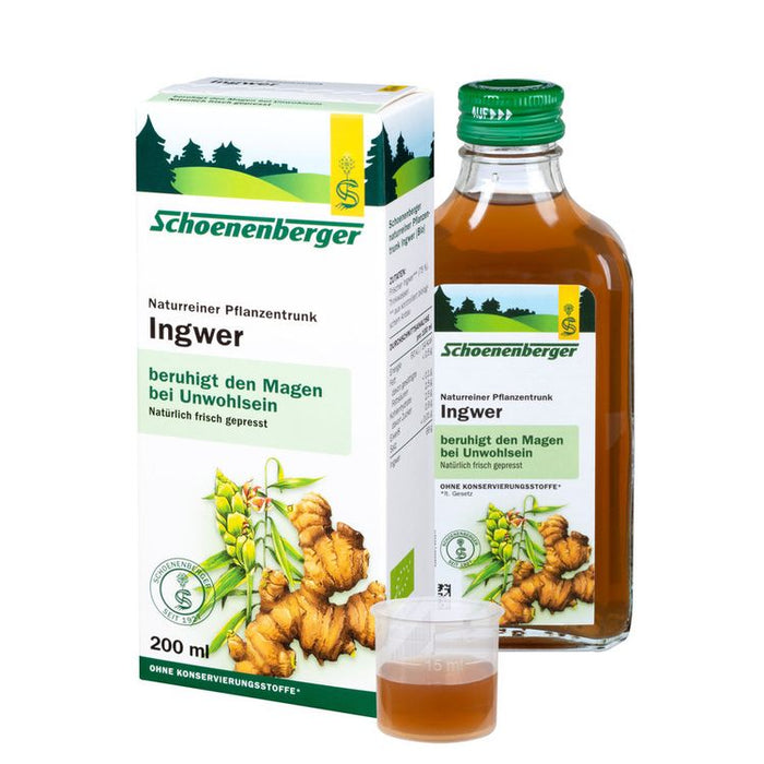 Schoenenberger - Naturreiner Pflanzentrunk Ingwer bio 200ml